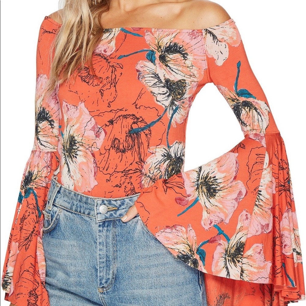 We The Free • Birds of Paradise Flare Sleeve Top